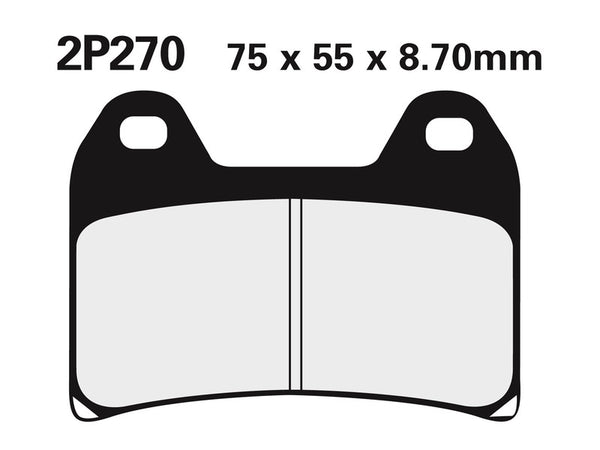 NISSIN Street /Off-Road Sintered Metal Brake pads - 2P-270ST 2P-270ST