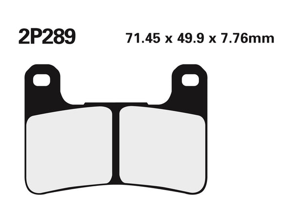 NISSIN Street /Off-Road Sintered Metal Brake pads - 2P-289ST 2P-289ST