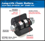 ALL BALLS Upper/Lower Chain Roller Black 79-5001