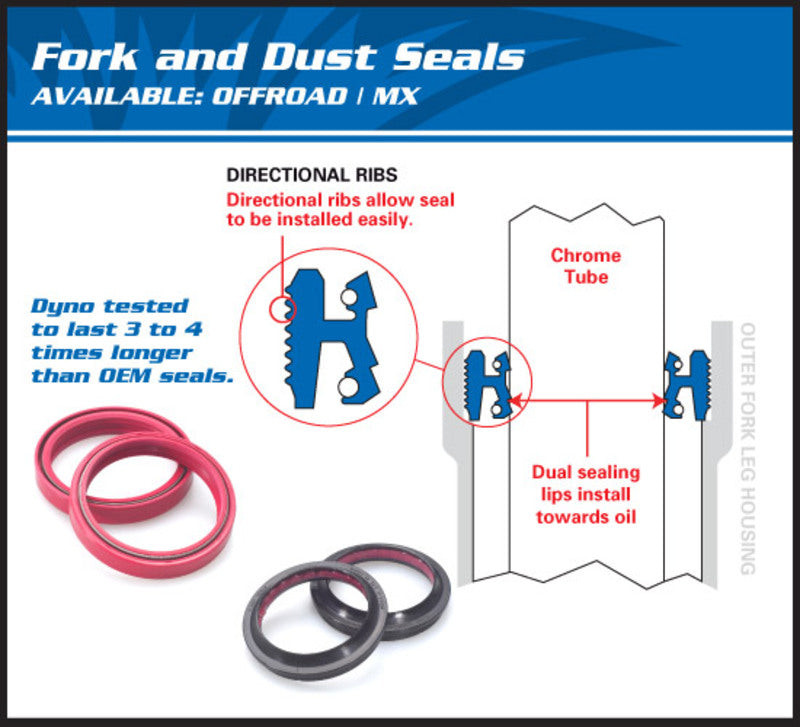 ALL BALLS Fork Dust Seal Set - 32x44,3x14 mm 57-142