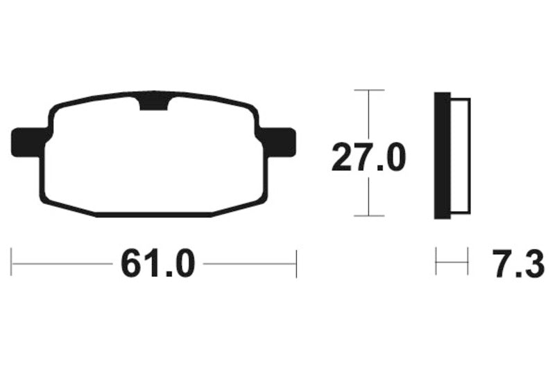 TECNIUM Street Organic Brake pads - MA119 1043792