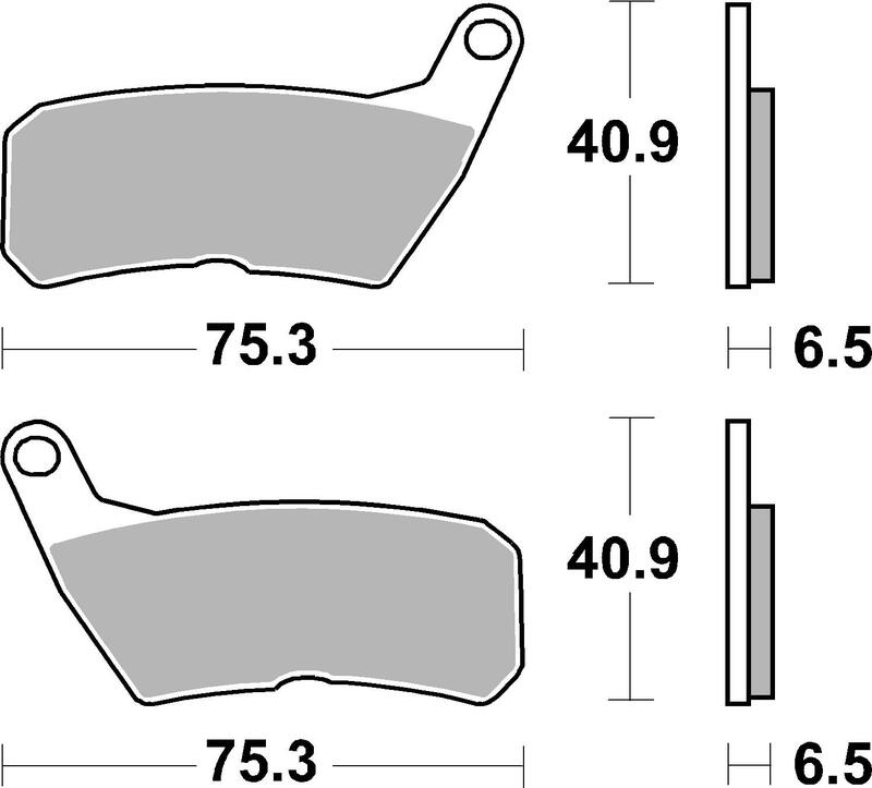 TECNIUM Street Organic Brake pads - MA428 1043796