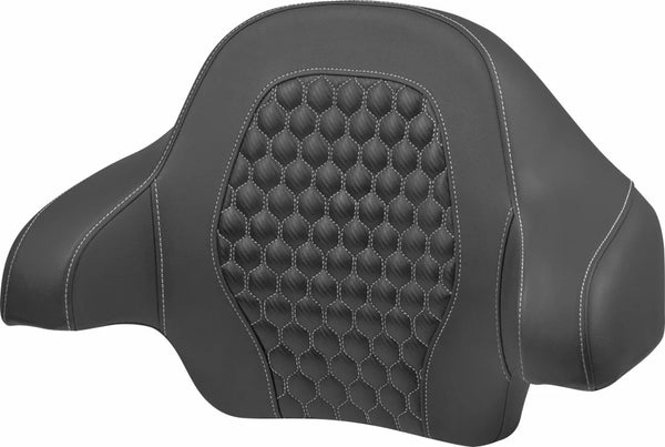 SADDLEMEN TOUR PACK BACKREST PAD HC SILV 814-07-15105