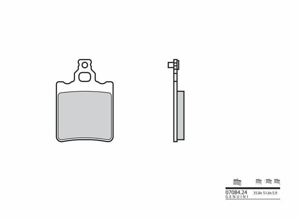 BREMBO Genuine Carbon Ceramic Brake pads - 0708424 0708424 