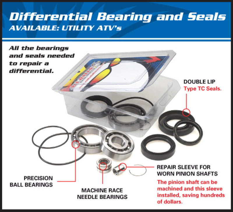 ALL BALLS Rear Differential Bearing & Seal Kit Polaris RZR 800 Ranger/Ranger 800 RZR4 25-2088