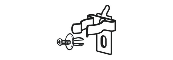 Beta Spring Hook for Shop Furniture Ø9.5mm Aluminum With Screw 088880251