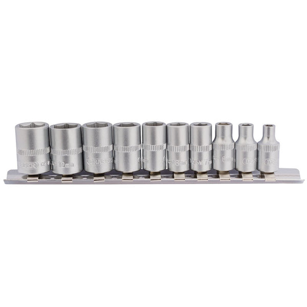 DRAPER Set of 10 1/4'' Sockets 4 to 13mm 16398.0