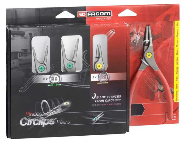 FACOM Circlips® pliers set - 4 pieces PCSNJ4PB