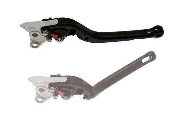 BIHR Left Foldable Lever Anodized Aluminium BlackA32-4005C-BLACK-FOLD