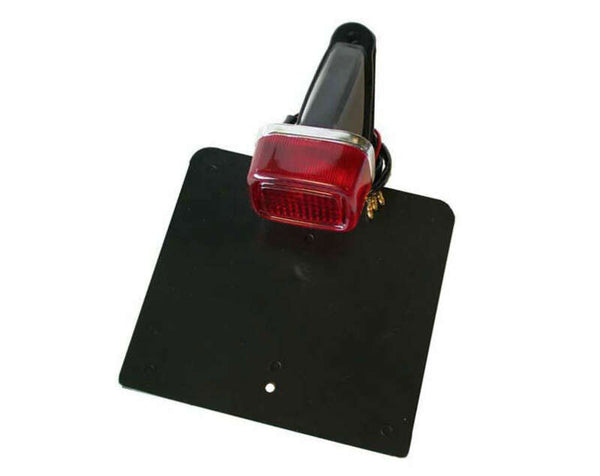 V PARTS Rear Light w/ License Plate Holder Black Yamaha TY Type Universal L15-109
