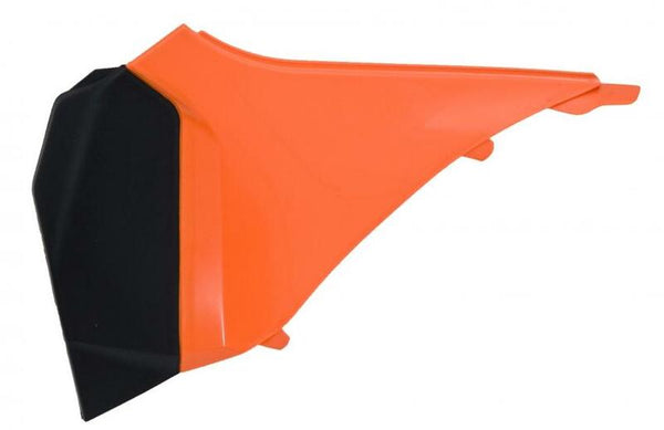 RACETECH Left Air Box Cover Orange/Black KTM R-FIKTMARSX11