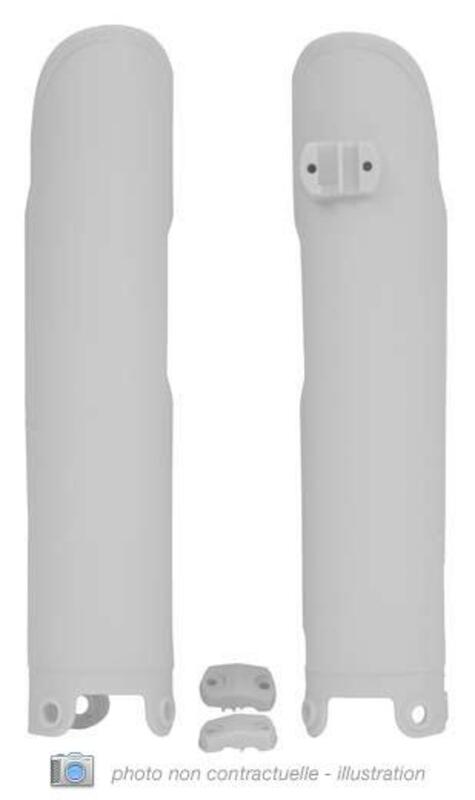RACETECH Fork Guards - White R-PSHSQBN0011