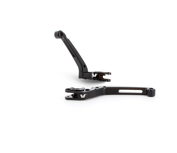 V PARTS Foldable Levers 177mm CNC Black by Pair FL-02