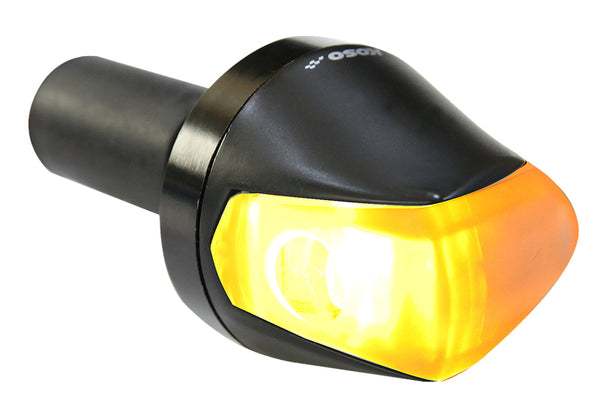 KOSO Knight LED Blinkers – Matt Svart/Röktonad | HE033010