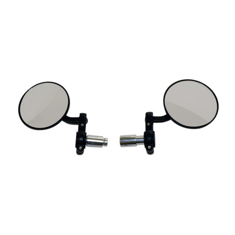 Oxford Bar End Mirror Universal - Black (pair) OX577