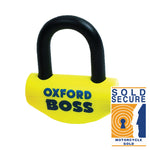 Oxford Big Boss Disc Lock - Ø16mm Yellow OF46