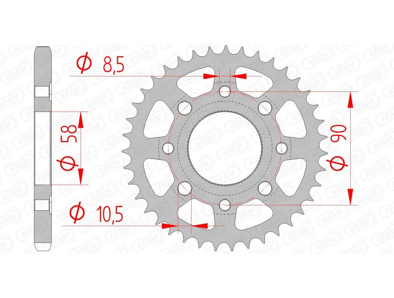 AFAM Steel Standard Bakdrev 10201 - 428