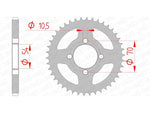 AFAM Steel Standard Rear Sprocket 10229 - 428