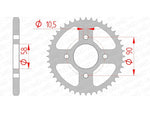 AFAM Steel Standard Rear Sprocket 10236 - 428