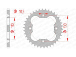 AFAM Steel Standard Rear Sprocket 10318 - 520