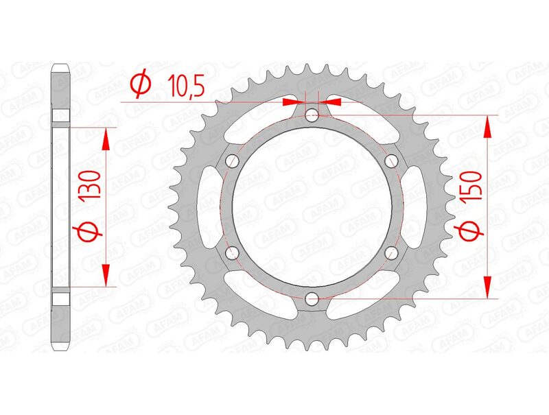 AFAM Steel Standard Bakdrev 10501 - 520