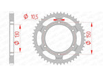 AFAM Steel Standard Rear Sprocket 10502 - 525