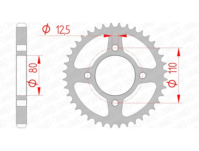 AFAM Steel Standard Bakdrev 10603 - 530