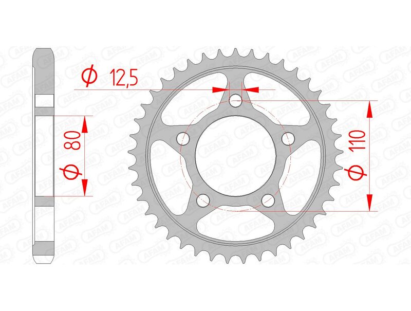 AFAM Steel Standard Bakdrev 10605 - 530