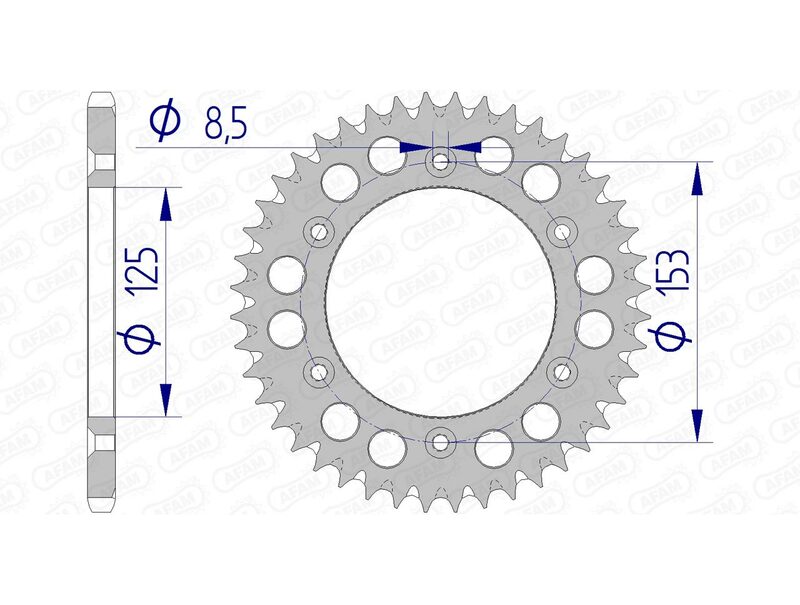 AFAM Aluminium Ultra-Light Rear Sprocket 11212 - 520