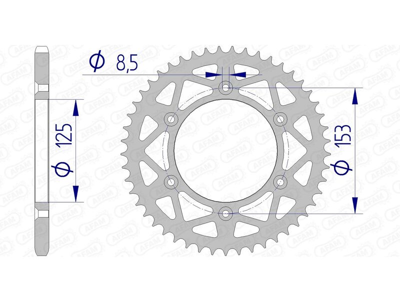 AFAM Aluminium Ultra-Light Rear Sprocket 11212 - 520