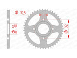 AFAM Steel Standard Rear Sprocket 12112 - 420