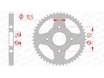 AFAM Steel Standard Rear Sprocket 12202 - 428