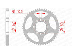 AFAM Steel Standard Rear Sprocket 12204 - 428