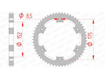 AFAM Steel Standard Rear Sprocket 12207 - 428