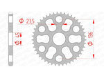 AFAM Steel Standard Rear Sprocket 12325 - 428