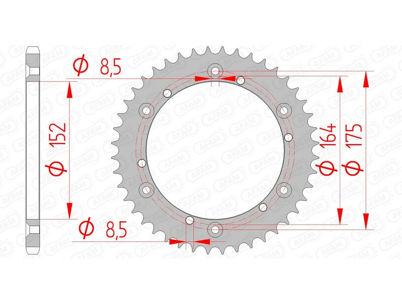 AFAM Steel Standard Bakdrev 12500 - 520