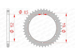 AFAM Steel Standard Rear Sprocket 12502 - 520