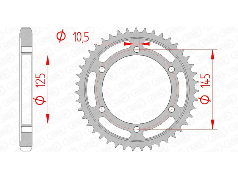 AFAM Steel Standard Bakdrev 12601 - 530