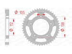 AFAM Steel Standard Rear Sprocket 12607 - 530