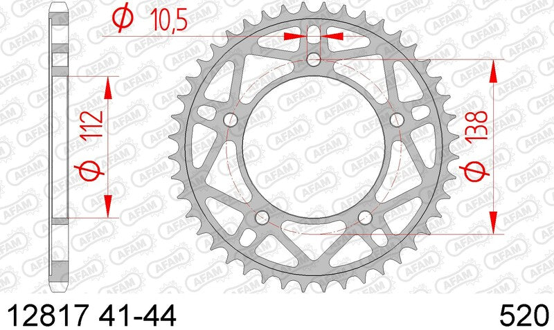 AFAM Steel Standard Bakdrev 12817 - 520