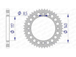 AFAM Aluminium Ultra-Light Hard Anodized Rear Sprocket 13108 - 428