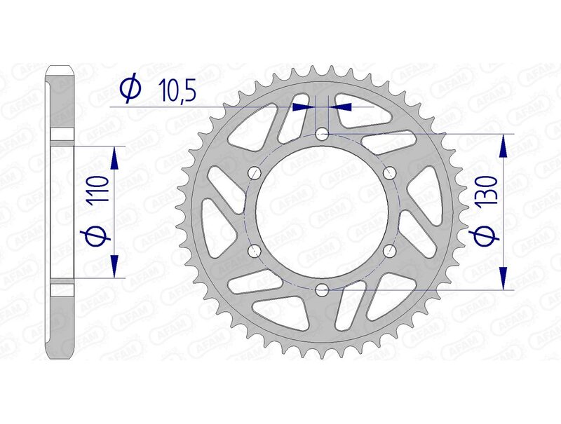 AFAM Aluminium Bakdrev 13813 - 530