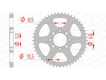 AFAM Steel Standard Rear Sprocket 14100 - 420