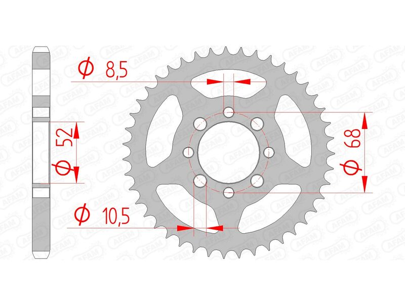 AFAM Steel Standard Bakdrev 14101 - 428