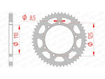 AFAM Steel Standard Rear Sprocket 14109 - 420