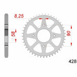 AFAM Steel Standard Rear Sprocket 14212 - 428