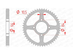 AFAM Steel Standard Rear Sprock 14215 - 428