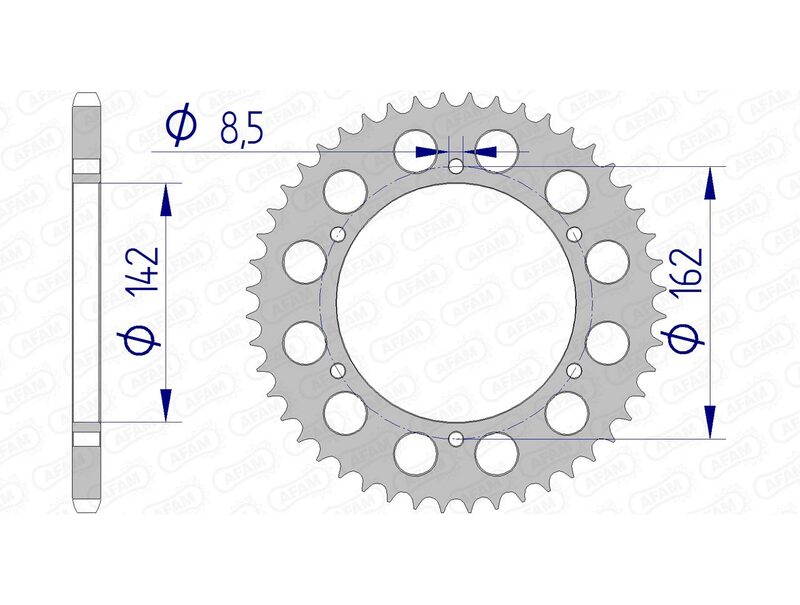 AFAM Aluminium Rear Sprocket 15305 - 520