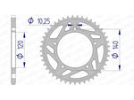 AFAM Aluminium Rear Sprocket 15605 - 520