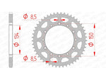 AFAM Steel Standard Rear Sprocket 16204 - 520